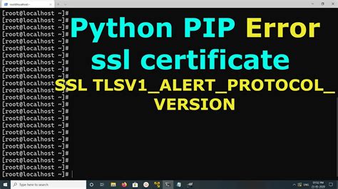 Hello, I keep getting this error with Python. . Pip ssl error unknown protocol